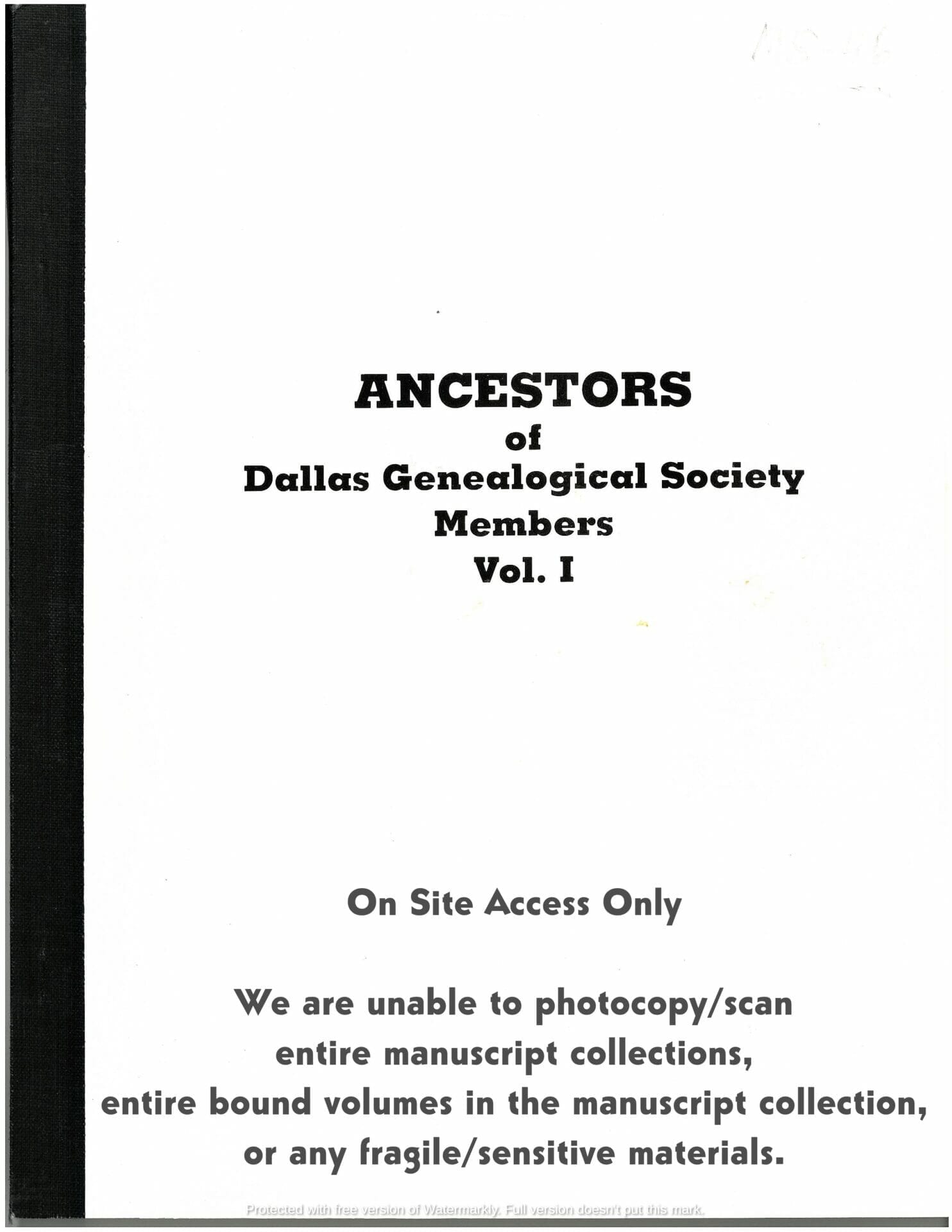 Ancestors Of Dallas (Tx.) Genealogical Society Members - The Albemarle ...