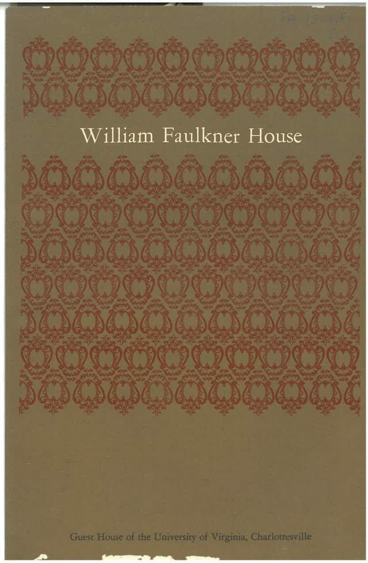 University of Virginia collection Buildings and Grounds Faulkner