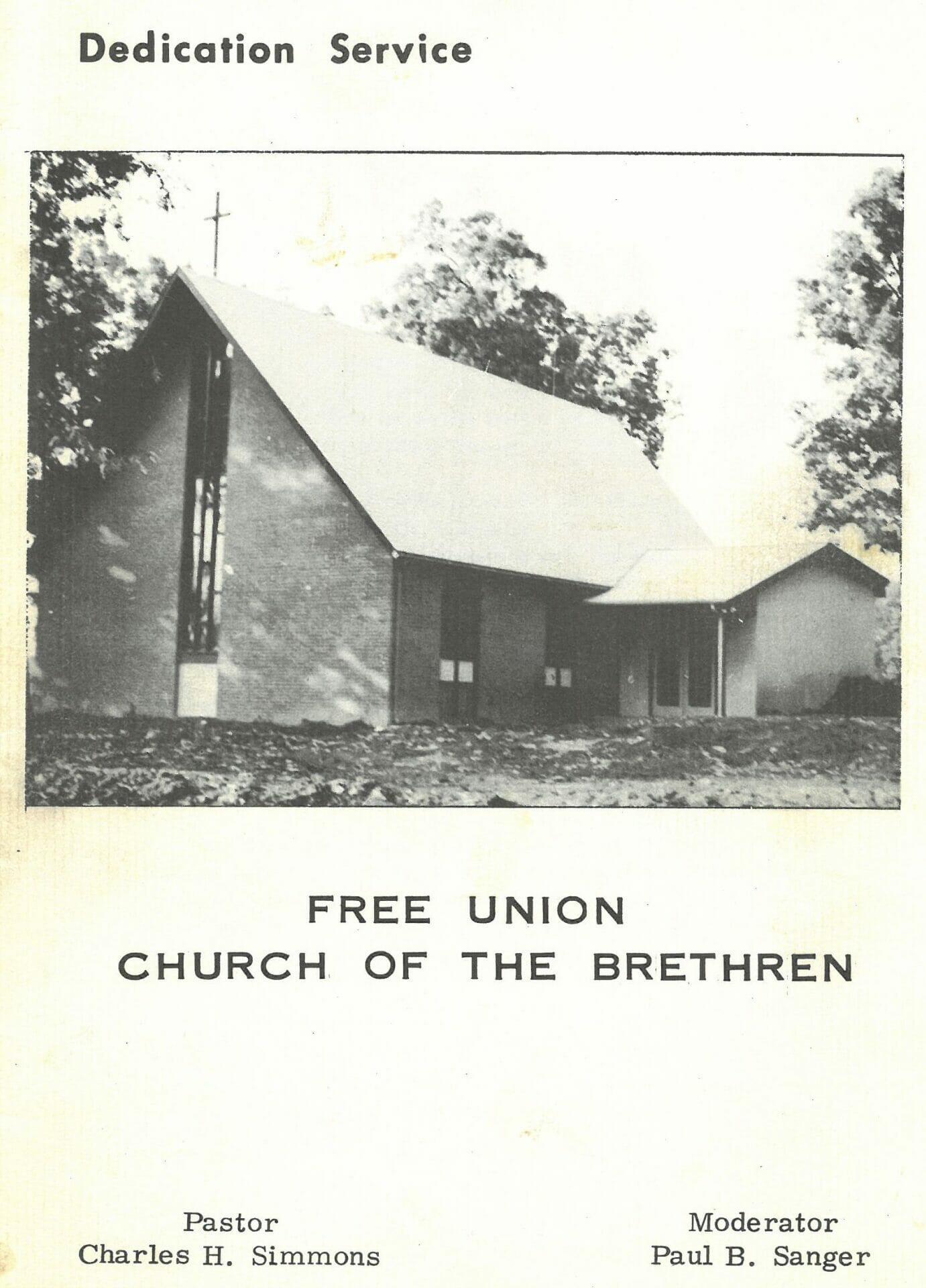 Christian church collection church of the brethren the albemarle