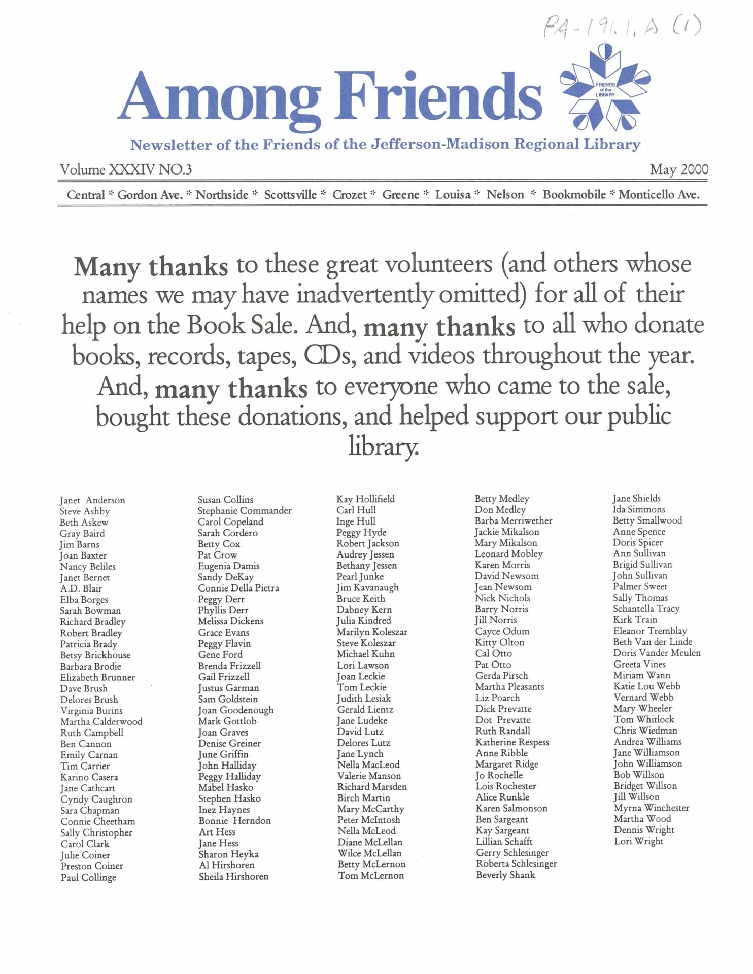 JeffersonMadison Regional Library collection Friends of the Library