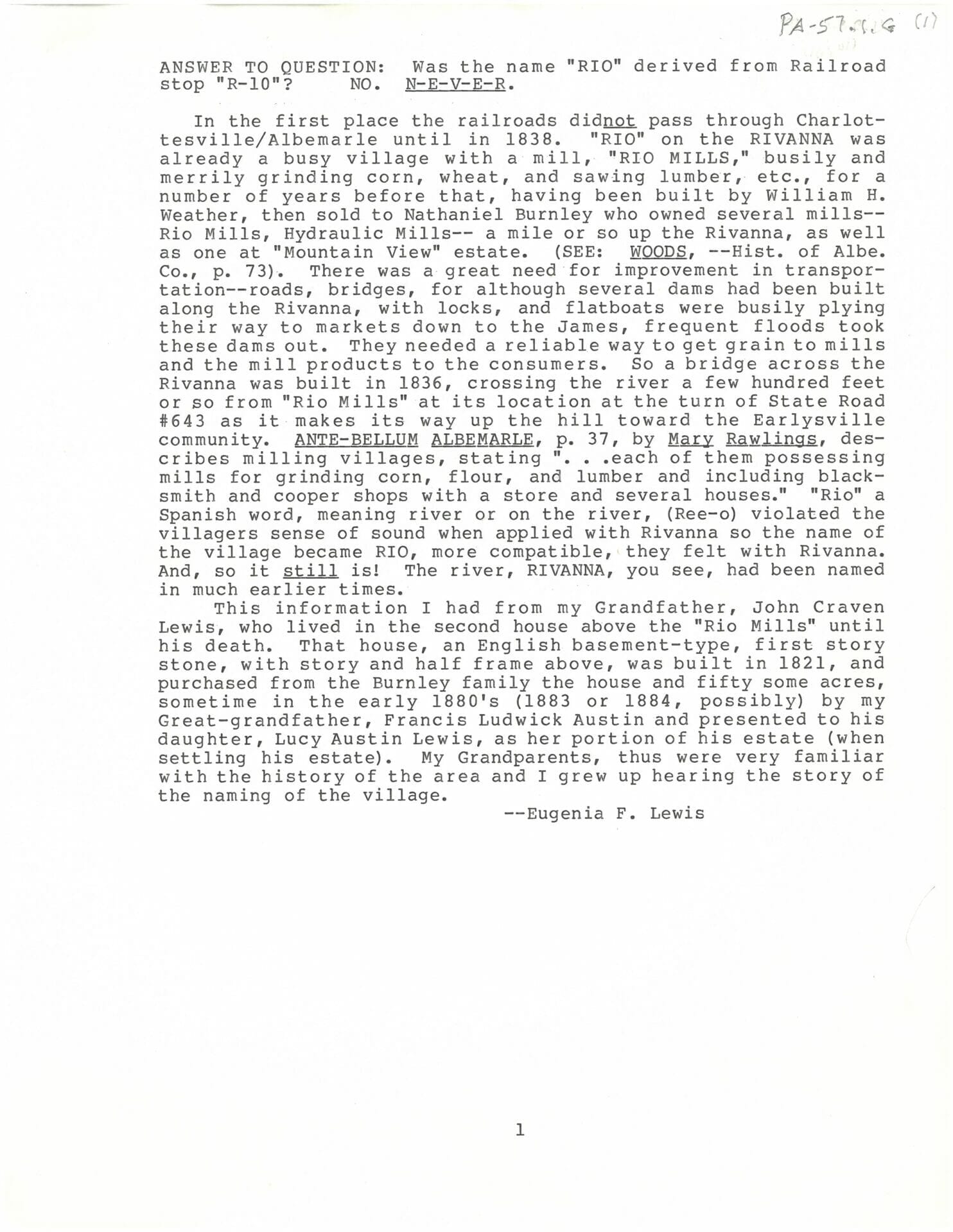 Albemarle County collection Communities Rio The Albemarle