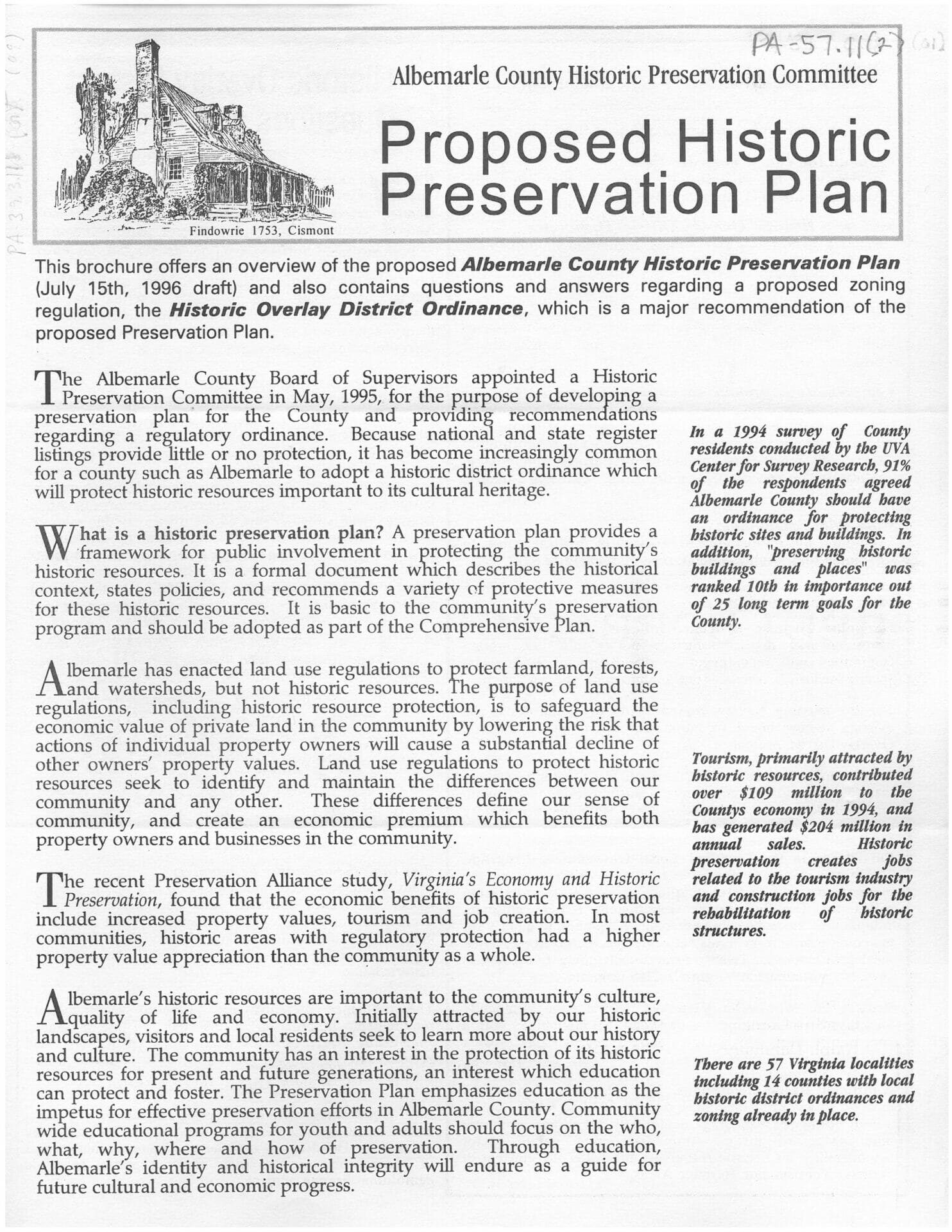 Albemarle County collection Historic Preservation The Albemarle