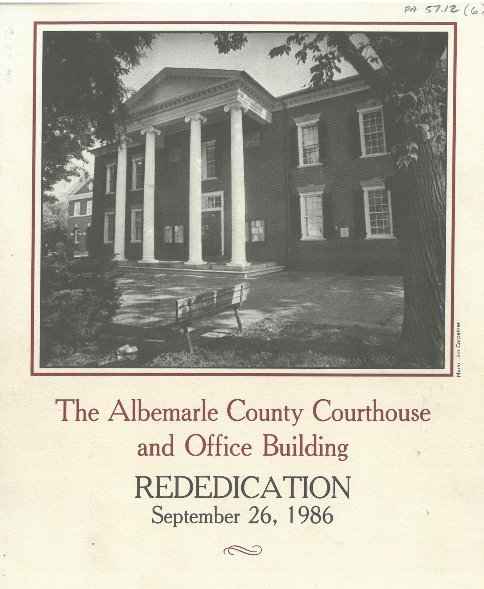 Albemarle County collection Courthouse and Courts The Albemarle