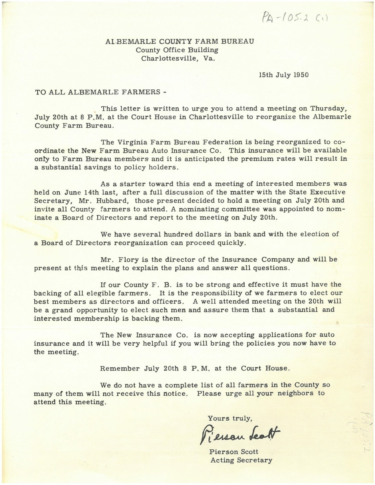 Agricultural collection Farm Bureau The Albemarle Charlottesville