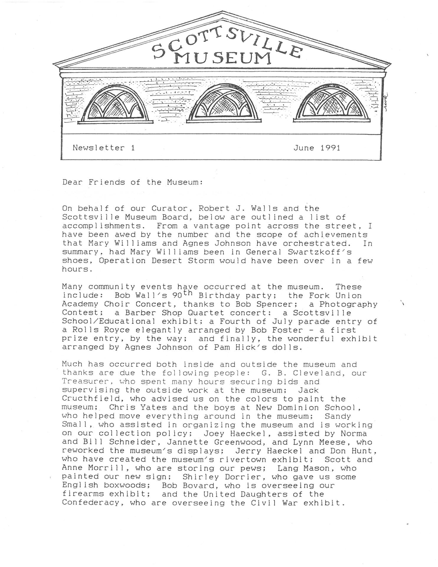 Scottsville Museum Newsletter The Albemarle Charlottesville