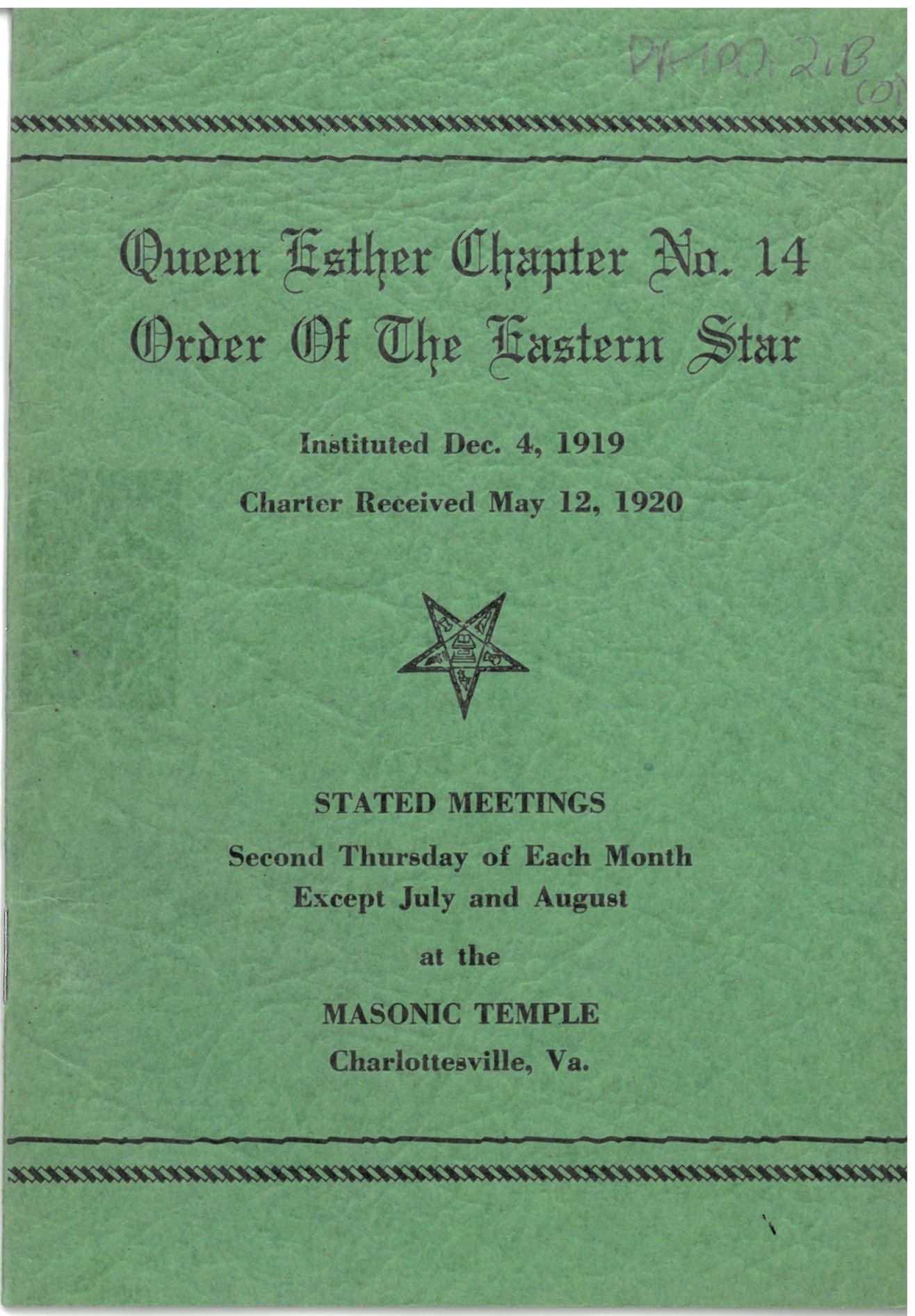 Fraternal Organizations collection Masonic Orders Queen Esther